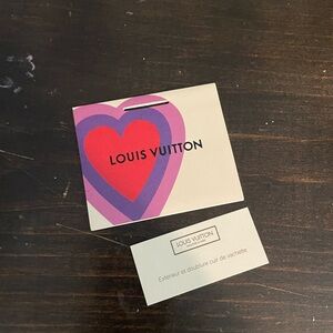 Louis Vuitton gift bag tag heart special edition